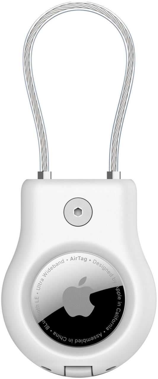 Belkin Wire Cable-etui til Apple AirTag, hvid MSC009btWH