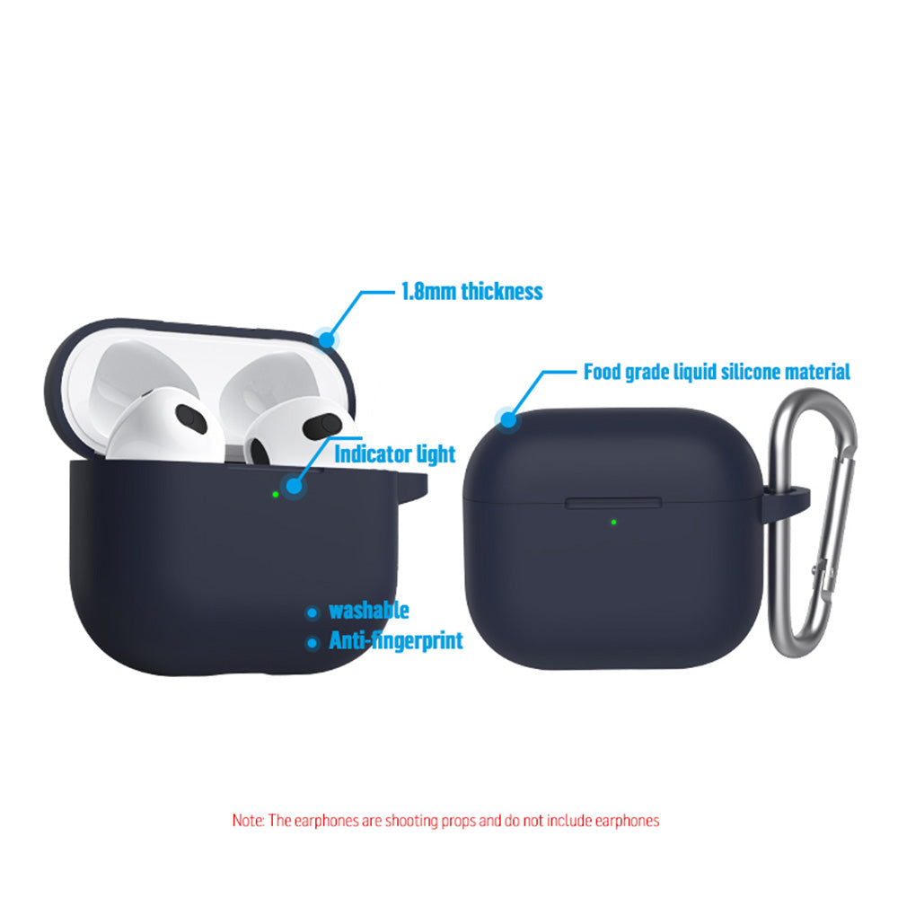 Blueo Liquid-etui til Apple AirPods 3, Sort