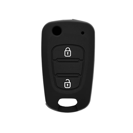 Techsuit Bilnøglecover 2003.04 til Hyundai Elantra / Kia Picanto, Sort