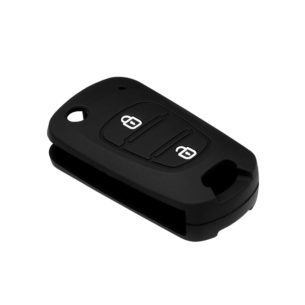 Techsuit Bilnøglecover 2003.04 til Hyundai Elantra / Kia Picanto, Sort