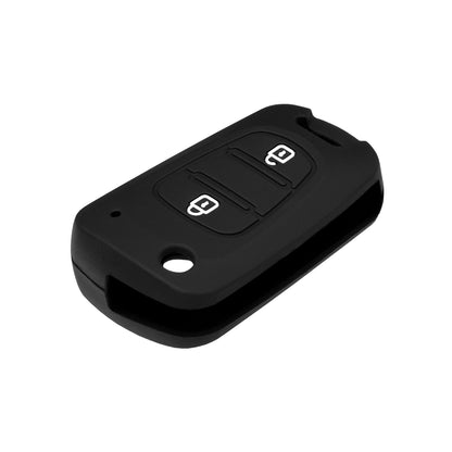Techsuit Bilnøglecover 2003.04 til Hyundai Elantra / Kia Picanto, Sort