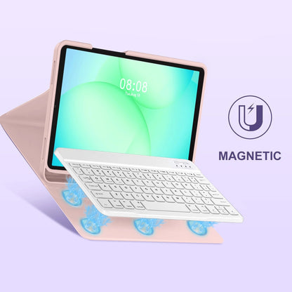 Etui med tastatur til Samsung Galaxy Tab A11+ / Tab A9+, Tech-Protect, SC PEN, Pink