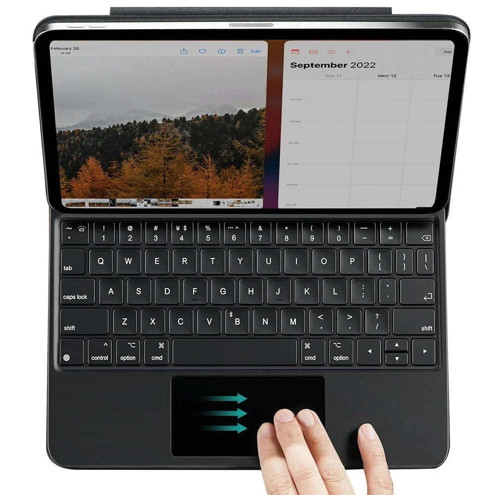 Tastaturcover til Apple iPad (2025) / (2022), ESR, Rebound New, Sort