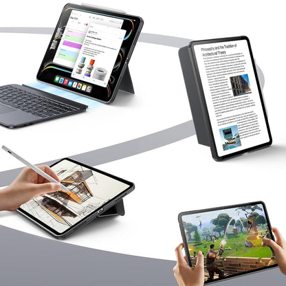 Tastaturcover til Apple iPad (2025) / (2022), ESR, Shift, Grå