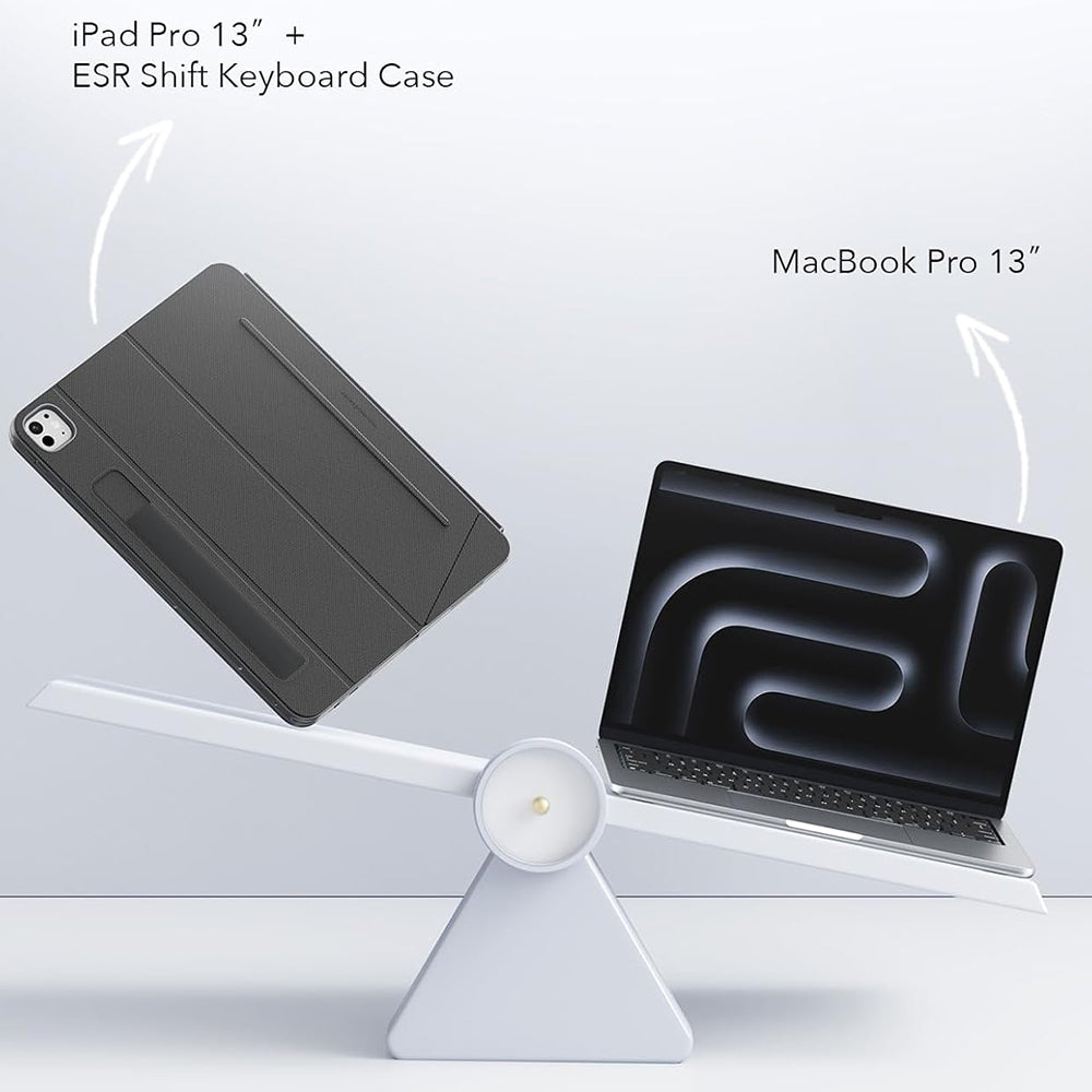 Taske med tastatur til Apple iPad Air 11 (2025) / Air 11 (2024) / Air (2022) / Air (2020), ESR, Shift, Grå
