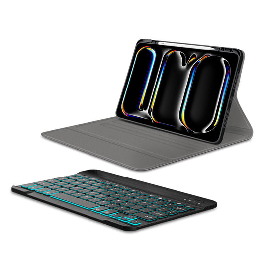 Tastaturcover til Apple iPad Pro 11 (2024), Techsuit, CozyTab, Sort