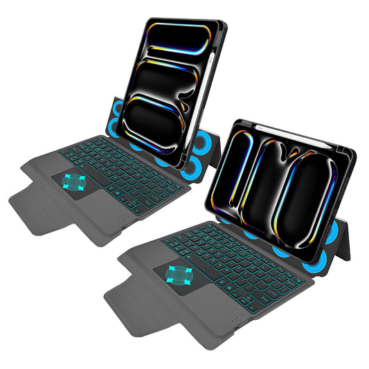 Tastaturcover til Apple iPad Pro 11 (2024), Techsuit, KeyTab Pro, Sort
