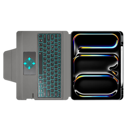Tastaturcover til Apple iPad Pro 13 (2024), Techsuit, KeyTab Pro, Sort