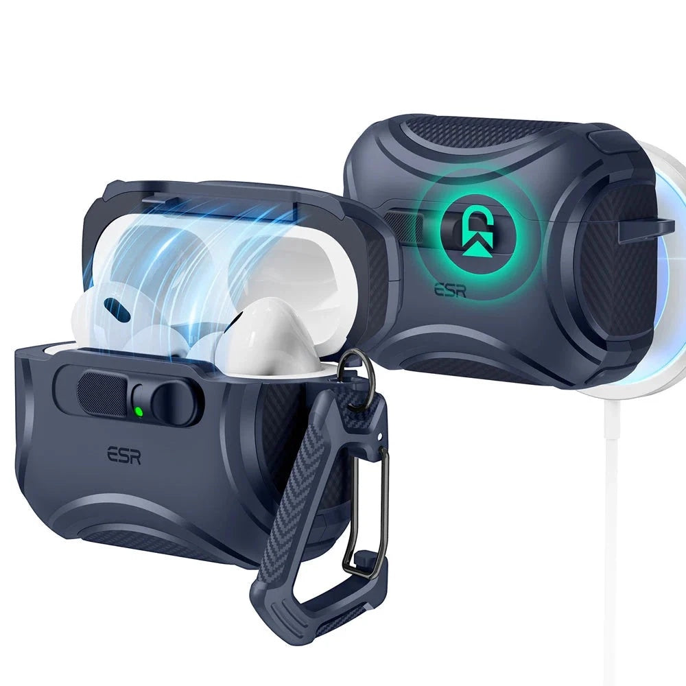 ESR Cyber FlickLock cover til Apple AirPods Pro 3, Blå