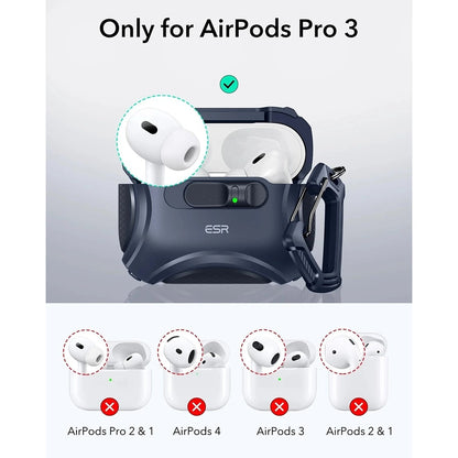 ESR Cyber FlickLock cover til Apple AirPods Pro 3, Blå