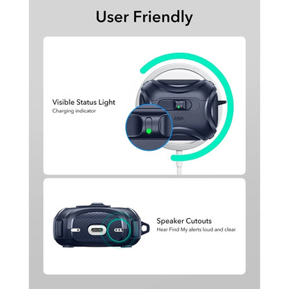 ESR Cyber FlickLock cover til Apple AirPods Pro 3, Blå