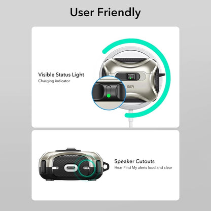 ESR Cyber FlickLock cover til Apple AirPods Pro 3, Grå