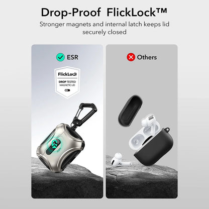 ESR Cyber FlickLock cover til Apple AirPods Pro 3, Grå