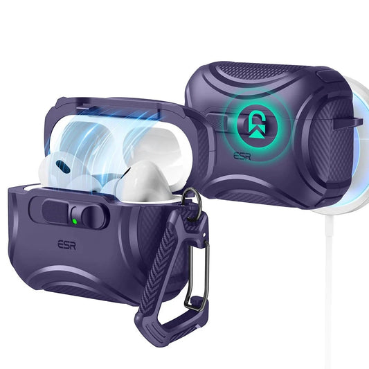 ESR Cyber FlickLock etui til Apple AirPods Pro 3, Lilla