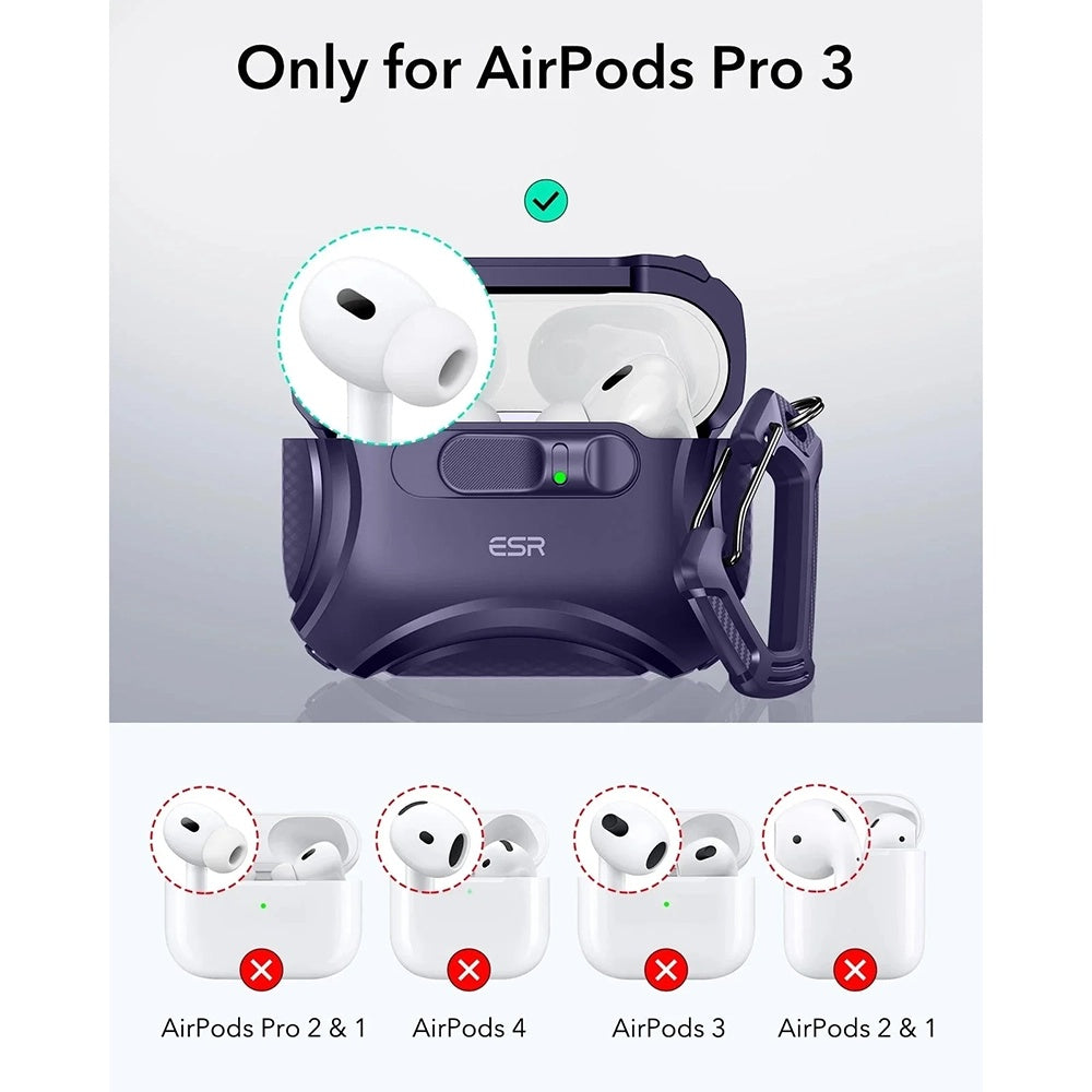 ESR Cyber FlickLock etui til Apple AirPods Pro 3, Lilla