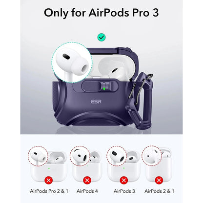 ESR Cyber FlickLock etui til Apple AirPods Pro 3, Lilla