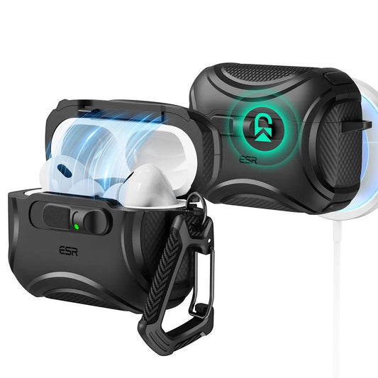 ESR Cyber FlickLock etui til Apple AirPods Pro 3, Sort