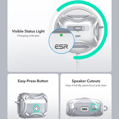 ESR Cyber-etui til Apple AirPods Pro Series, Grå