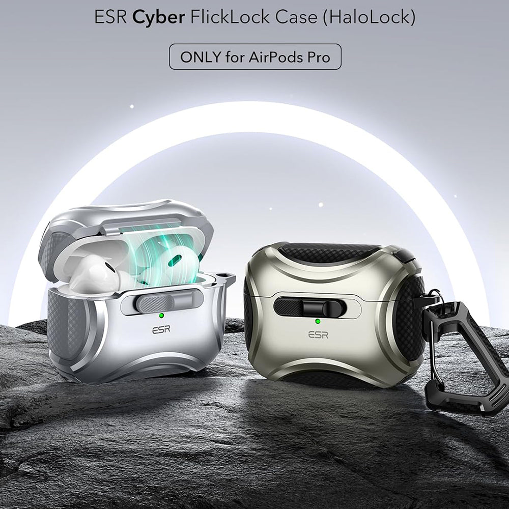 ESR Cyber-etui til Apple AirPods Pro Series, Grå