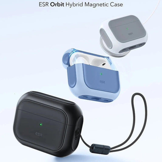 ESR Orbit Hybrid cover til Apple Airpods Pro 3, Sort, Genforseglet