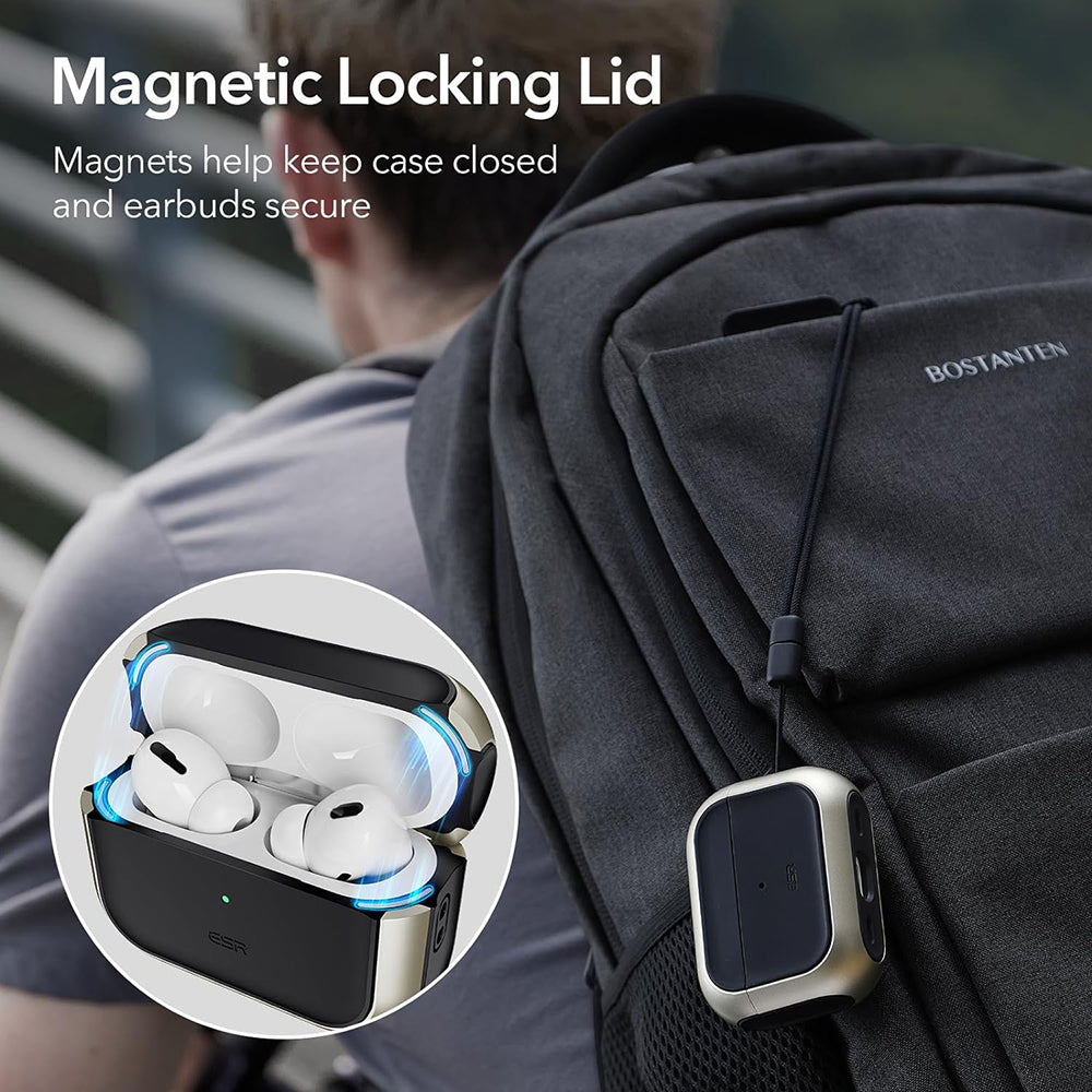 ESR Orbit Hybrid etui til Apple AirPods 4, Hvid