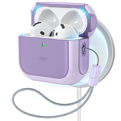 ESR Orbit Hybrid Case for Apple AirPods 4, Purple