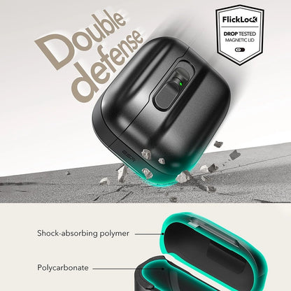 ESR Pulse Magnetic FlickLock etui til Apple AirPods Pro 3, Hvid