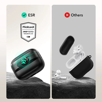 ESR Pulse Magnetic FlickLock etui til Apple AirPods Pro 3, Hvid