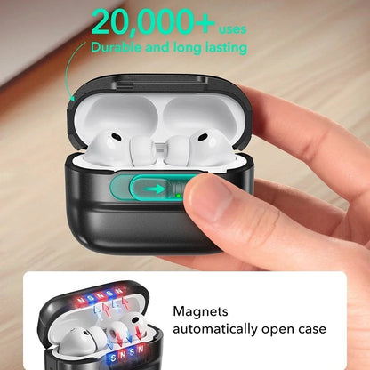 ESR Pulse Magnetic FlickLock Case for Apple AirPods Pro 3, Navy Blue