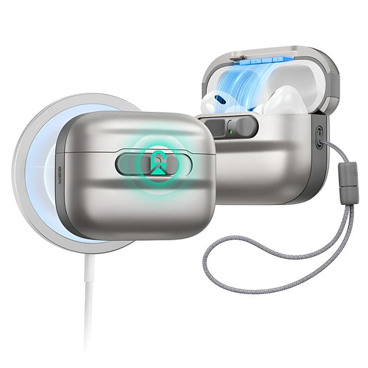 ESR Pulse Magnetic FlickLock etui til Apple AirPods Pro 3, Grå