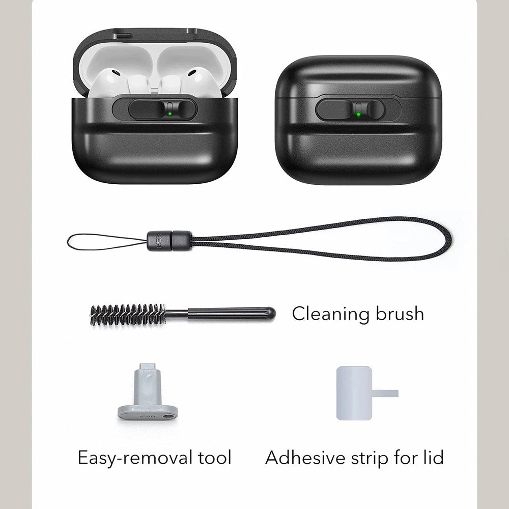 ESR Pulse Magnetic FlickLock etui til Apple AirPods Pro 3, Sort