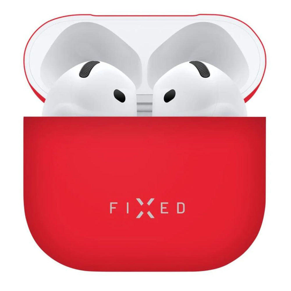 Fixed Silky etui til Apple AirPods 4, Rød