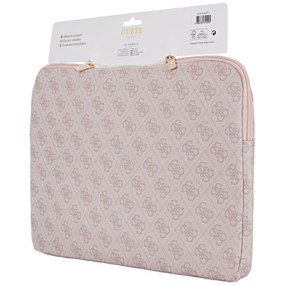 Guess 4G Triangle Logo taske til 14 tommer laptop, Pink