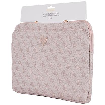 Guess 4G Triangle Logo taske til 14 tommer laptop, Pink
