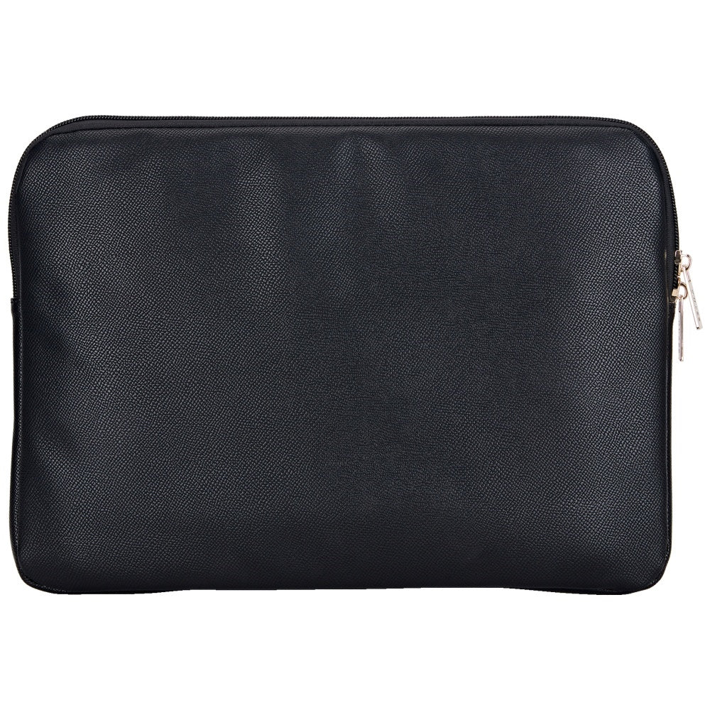 Guess Grained Triangle Logo Laptop Taske 14 tommer, Sort