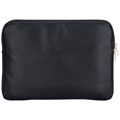 Guess Grained Triangle Logo Laptop Taske 14 tommer, Sort