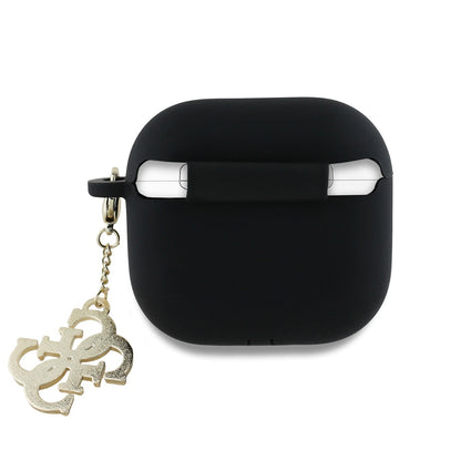 Guess W/4G Charm etui til Apple AirPods 4, Sort