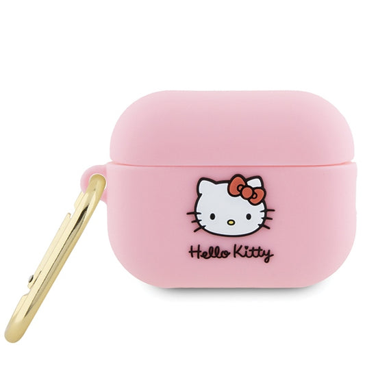 Hello Kitty 3D Kitty Head etui til Apple AirPods Pro 2, Pink