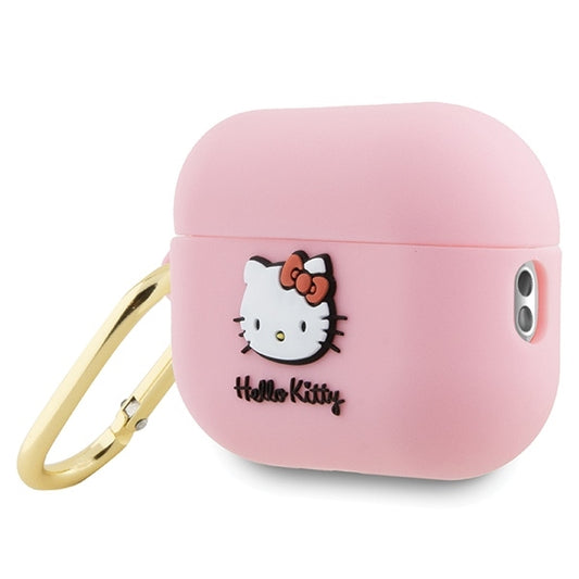 Hello Kitty 3D Kitty Head etui til Apple AirPods Pro 2, Pink