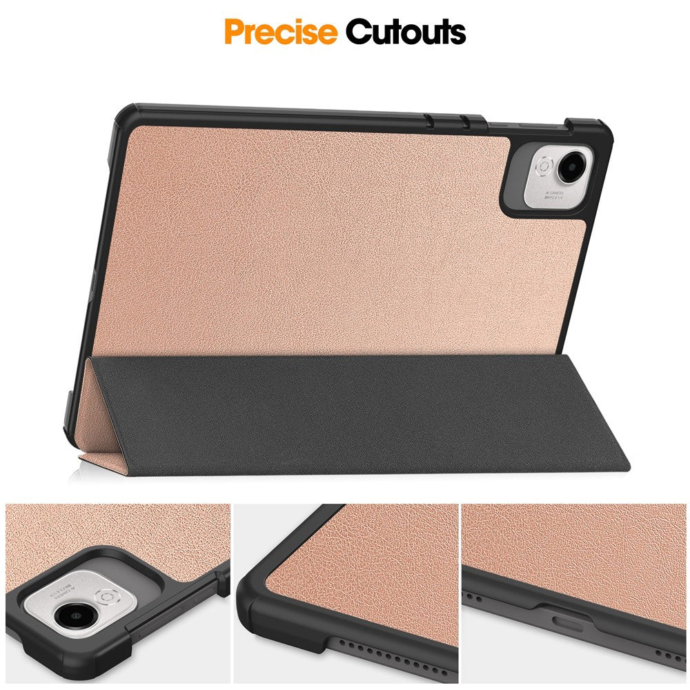 Cover til Honor Pad X9a / X9 / X8 Pro, Techsuit, FoldPro, Lyserød Guld