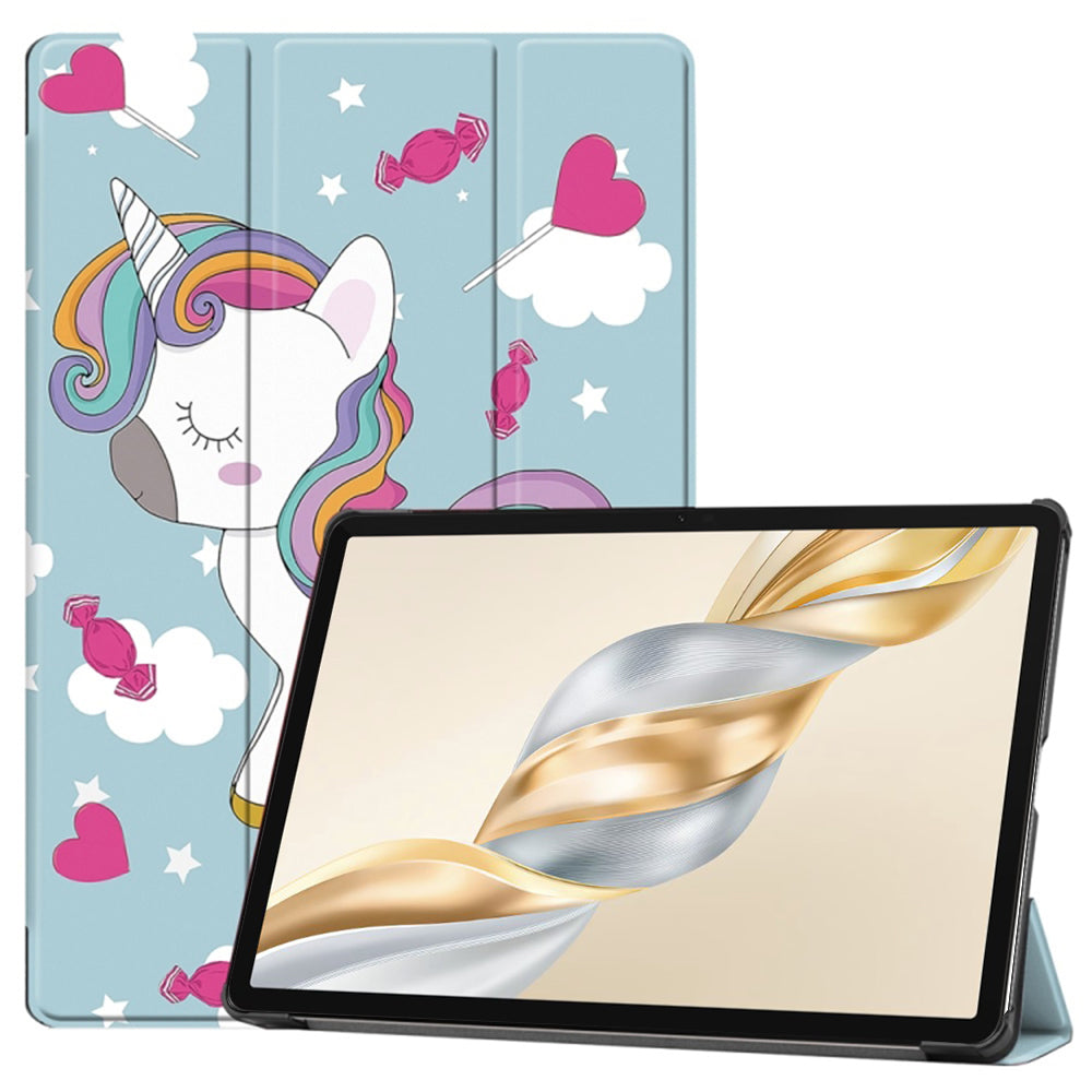 Cover til Honor Pad X9a / X9 / X8 Pro, Techsuit, FoldPro Unicorn, Multifarvet