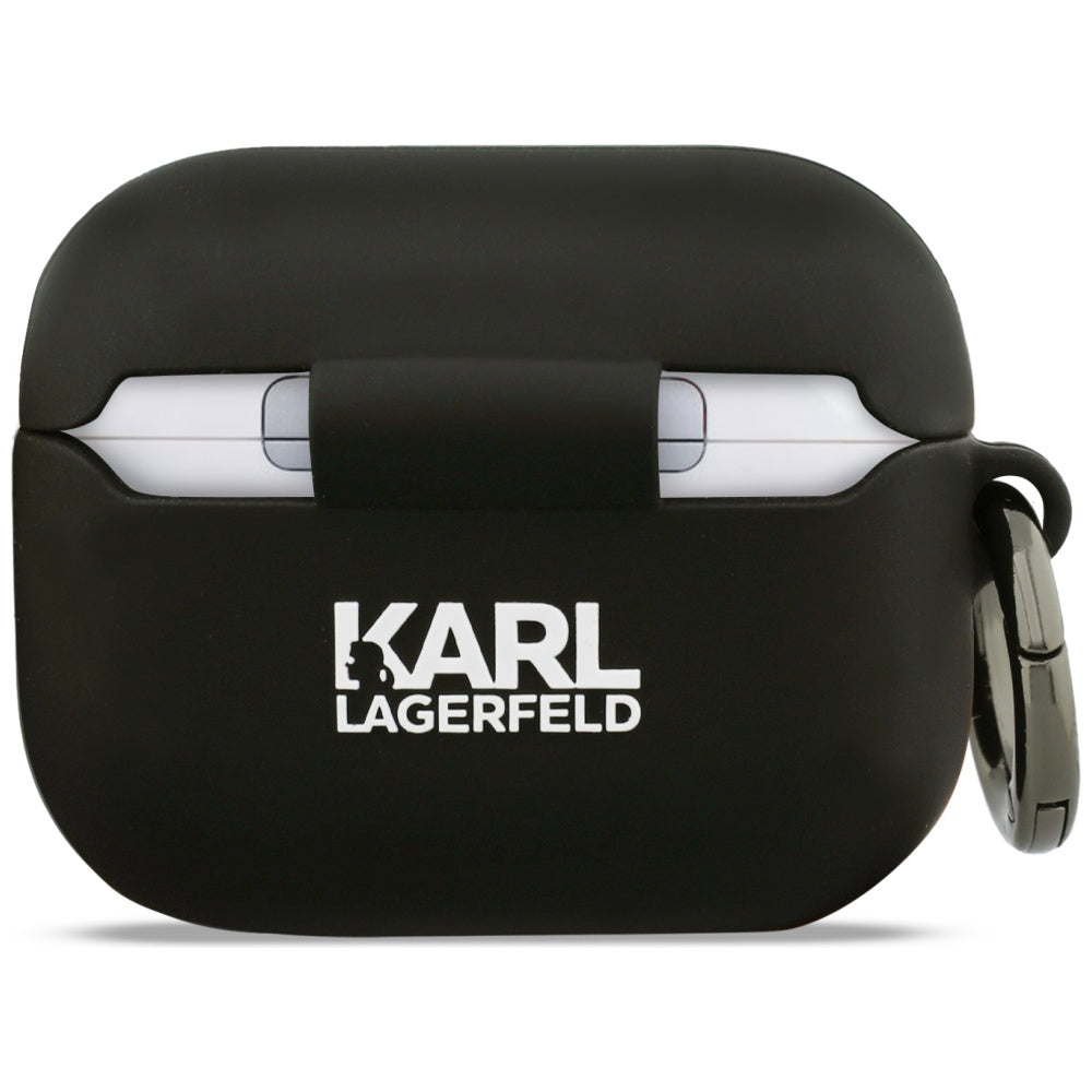 Karl Lagerfeld 3D Karl's Head cover til Apple Airpods Pro 3, Sort