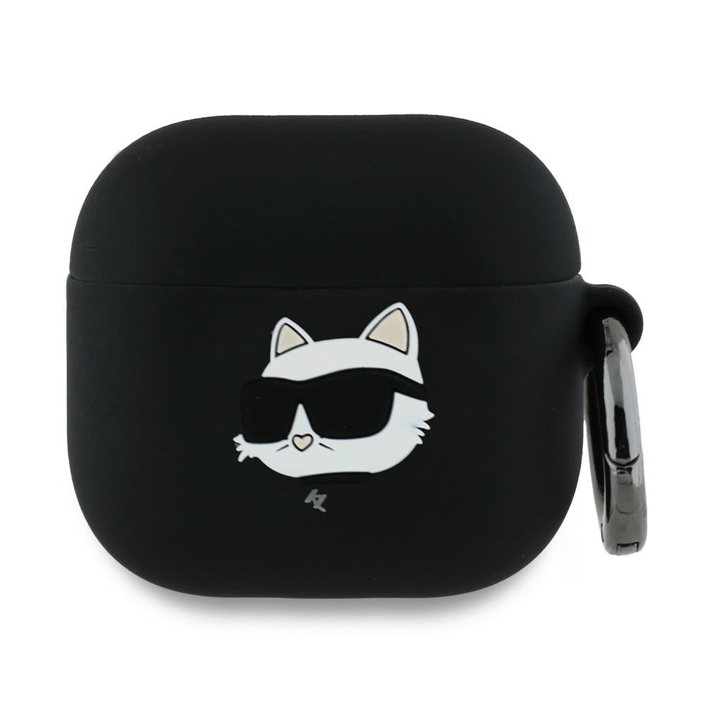 Karl Lagerfeld 3D Choupette's Head etui til Apple AirPods 4, Sort