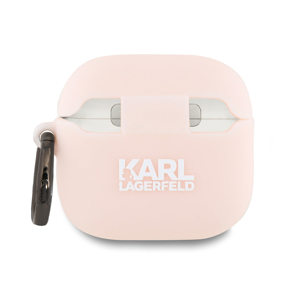 Karl Lagerfeld 3D Choupette's Head etui til Apple AirPods 4, Pink