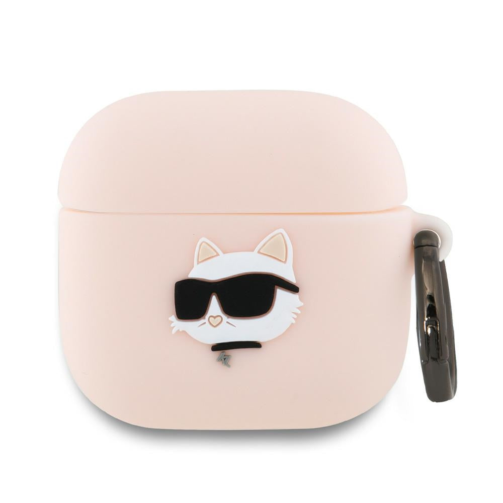 Karl Lagerfeld 3D Choupette's Head etui til Apple AirPods 4, Pink
