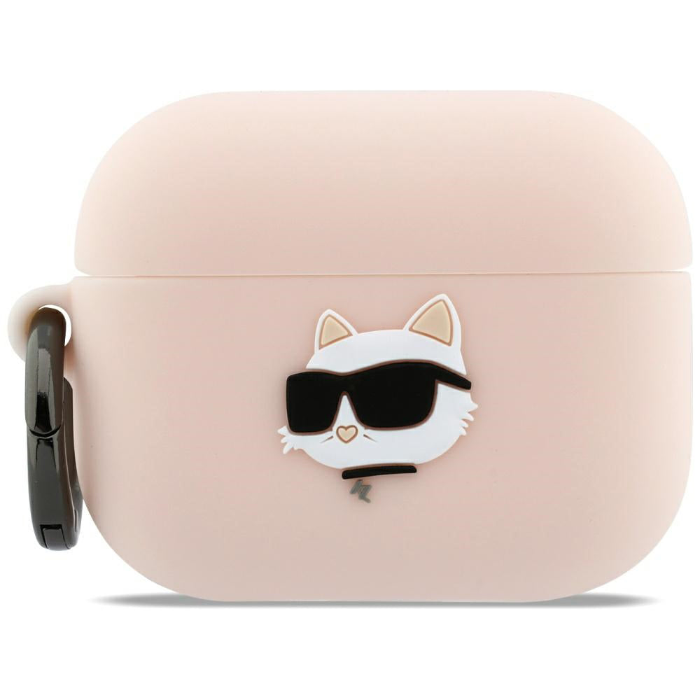Karl Lagerfeld Silicone Choupette's Head 3D cover til Apple AirPods Pro 3, Pink