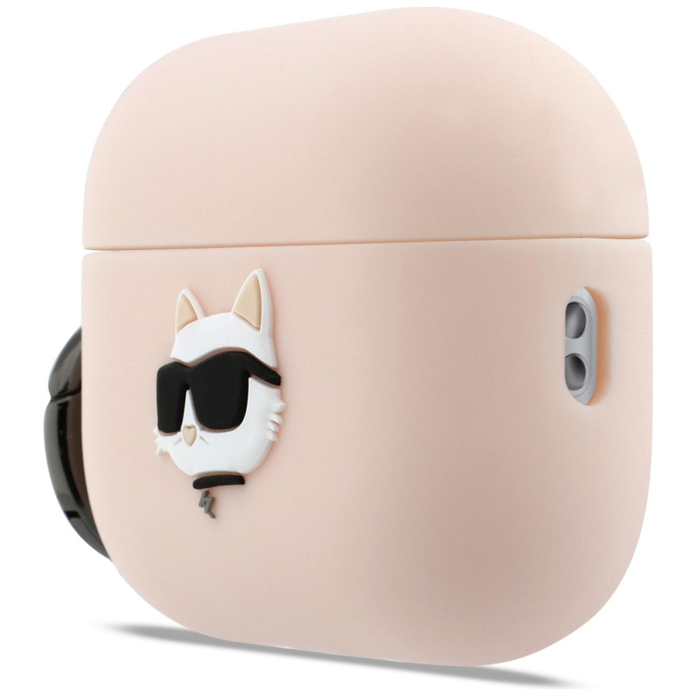 Karl Lagerfeld Silicone Choupette's Head 3D cover til Apple AirPods Pro 3, Pink