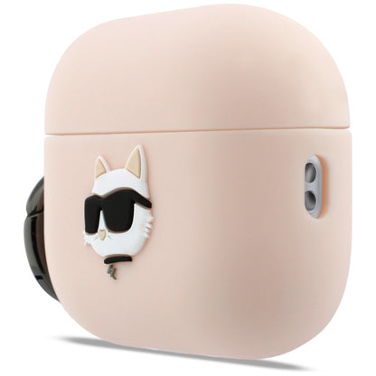 Karl Lagerfeld Silicone Choupette's Head 3D cover til Apple AirPods Pro 3, Pink