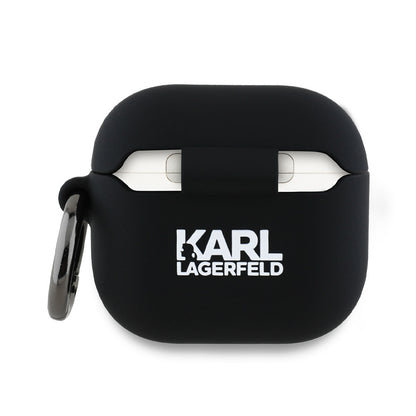 Karl Lagerfeld 3D Karl & Choupette's Heads etui til Apple AirPods 4, Sort