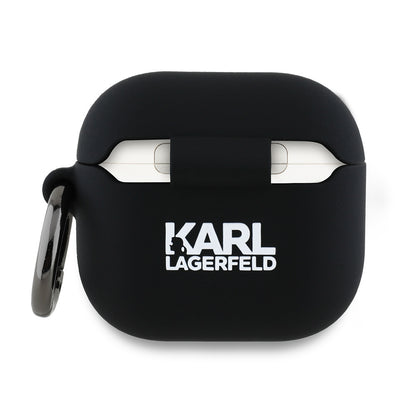 Karl Lagerfeld 3D Karl's Head etui til Apple AirPods 4, Sort